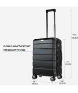 KROSER 20&quot; Hardside Expandable Carry On Luggage with Spinner Wheels &amp; Ts... - £70.08 GBP