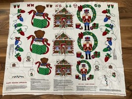  Christmas Applique Happy Holidays Appliques VIP Cranston Fabric cut &amp; sew fuse  - £9.72 GBP