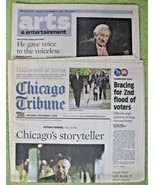 Chicago Tribune: &quot;Studs Terkel 1912-2008&quot; (2) Papers - November 1-2, 2008 - $129.05 MXN