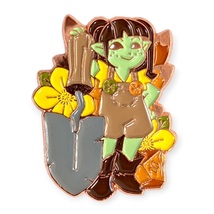 Fae Meadow Mystery Loot Enamel Pin: Garden Fairy with D20 Di - £27.44 GBP