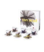 ILLY ART COLLECTION Coffee Set by Ron Arad - 6 Cappuccino + 6 Saucers - $459.95