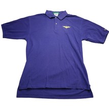 Outer Banks Shirt Mens Large Royal Purple Polo Golf Golfing Rugby Casual - £18.62 GBP
