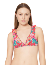 Bikini Top Hobie Floral Multicolor Bikini Swimsuit Top  Size  Large - $11.57