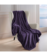 Purple Fleece Throw Blankets, 260GSM Lightweight Plush Soft Cozy Blanket... - €29,36 EUR