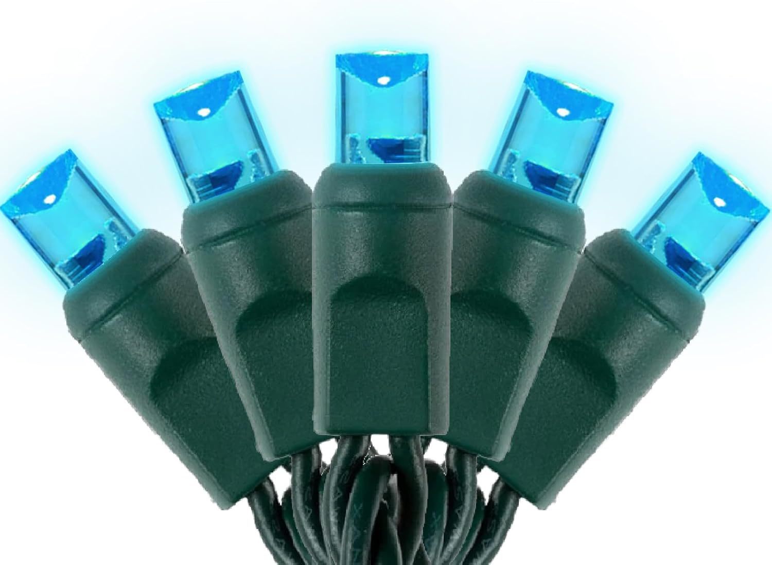 Aqua Led Christmas Lights – 25Ft 50 Counts Christmas Lights Outdoor, Ul - $31.99