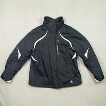 Vtg Nike ACG Jacket Womens Large 3 Storm Fit Black Shell &amp; Fleece Black *No Hood - £61.63 GBP