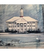 James Madison University Art Print P Buckley Moss Wilson Hall JMU Vtg Wa... - $247.50