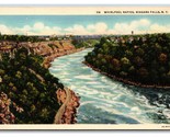 Whirlpool Rapids Niagara Falls New York NY UNP Linen Postcard W20 - £1.54 GBP