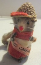 Vintage  Original Fur Animals Mouse collection -baseball st louis cardin... - $95.00