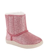 Wonder Nation Girls Infants Faux Shearling Boots Size 4 Pink Glitter Col... - £11.89 GBP