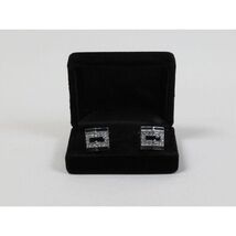 Men's Fashion Cufflinks By J.Valintin Silver/Gold Plated With Crystals JVC-7 image 2