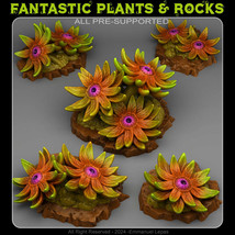 3D Printed Fantastic Plants and Rocks Mystic Eye Flowers 28mm - 32mm D&amp;D - £13.37 GBP+