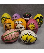 Hand Painted Decorated Personalized Easter Eggs 9 Count Ceramic Easter H... - $467.66 MXN