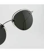 Authentic RARE Vintage Red Rose 281 Steampunk Semi Rimless Round Sunglasses - $251.66 CAD