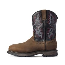 Men PU Leather New Handmade Retro Knight Boots Embroidery  Round Toe National Fa - £76.97 GBP