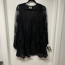 Show Me Your Mumu Womens Fannie Flow Dress Black Lace Scallop Size Small LBD - $44.55