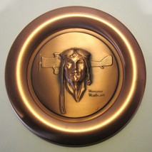 Norman Rockwell&#39;s &quot;Charles Lindbergh Pioneer&quot; Certified Pure Copper 16 Oz Plate - £10.14 GBP