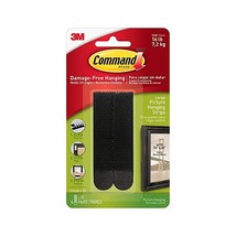 Command 17206BLK Large Picture Hanging Strips - Black (Pack of 4)  - £8.22 GBP