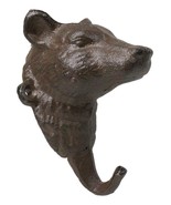 Pack Of 2 Cast Iron Rustic Forest Black Bear Wall Hook Sculptures For Co... - $424.31 MXN