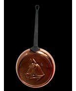 Vintage French SENECAL small pure copper pan with a horse equestrian rus... - $1,245.33 MXN