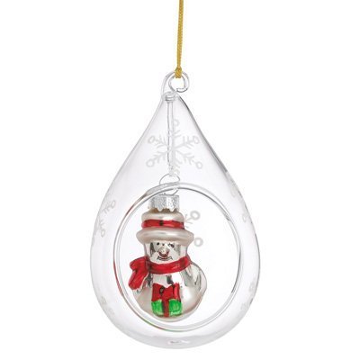 Lenox OPEN GLOBE SNOWMAN ORN - $11.87