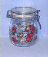 Corning Spice of Life 5 inch Hinged Lid Glass Canister with Seal - £3.98 GBP