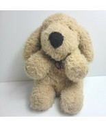 Vintage Shaggy Dog Stuffed Animal Plush Toy Tan Light Beown Made in Korea - $41.01 CAD