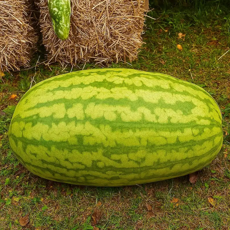 50 Carolina Cross Watermelon Seeds, Giant Melon Variety, Sweet Red Flesh - €11,14 EUR