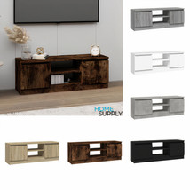 Modern Wooden Living Room TV Tele Stand Unit Storage Cabinet With 2 Doors Shelf - £53.50 GBP+