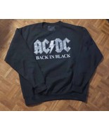 Both for $30 - Lot of 2 Ac/Dc Back in Black Sweathshirts with hoodie - $30.00