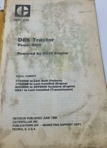 Caterpillar Parts Book - D8K Tractor - Power Shift - £13.00 GBP