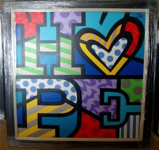 Jozza Hope Con Corazón Original Acrílico Sobre Lienzo Pop Art - £1,504.53 GBP