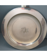 Stieff Pewter 11.5&quot; Plate Engraved in Script D.C.B. or D. B. C.  Luster ... - $25.07