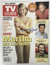 Martha Stewart Signed Autographed &quot;TV Guide&quot; Magazine Cover - £31.28 GBP