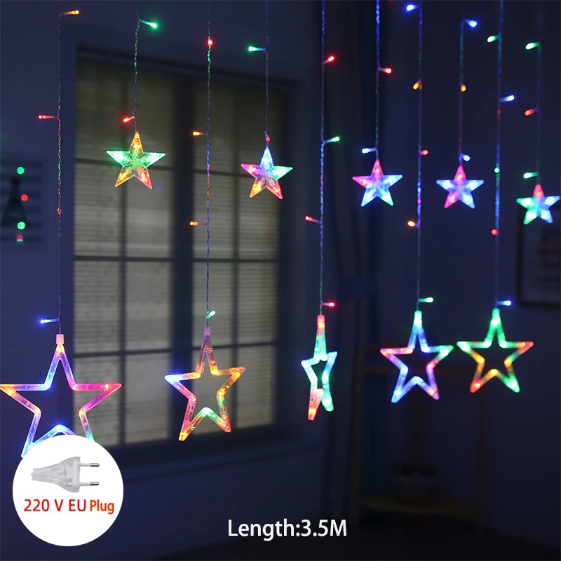 Fairy Ball Lights String  Lamp LED Christmas Lights Gar Outdoor Curtain Decor fo - £94.71 GBP