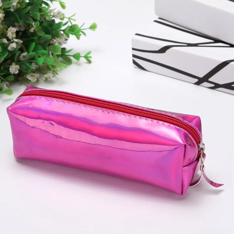 1 Pcs Kawaii Pencil Case Laser Girl&#39;s Heart Is Simple School Pencil Box Pencilca - £45.92 GBP