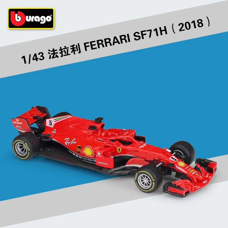 Bburago 1:43 2020 F1 SF1000  #5 #16 Simulation alloy super toy car model For  wi - £115.08 GBP