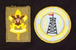 2 Boy Scouts of America Patch Badge Vtg LAAC 1971 Frontier District Be P... - $234.73 MXN