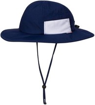 Kids Swim Zip Navy Blue Sz 8-14 Youth Bucket Hat UPF 50+ Wide Brim Cap B... - $18.99