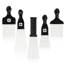 Folansy 5 Pcs Afro Comb Metal African American Pick Comb Hairdressing Styling To - £11.96 GBP