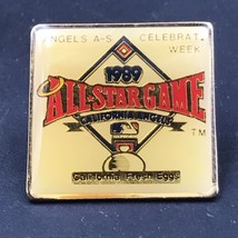 1989 California Angels All-Star Game Pin 1&quot; Celebration Week Fresh Eggs Anaheim - £7.41 GBP