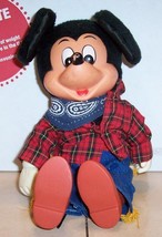 Walt Disney MICKEY MOUSE 8&quot; plush stuffed toy Rare Vintage #4 - £23.06 GBP