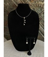 Artisan Custom Made Sterling Necklace &amp; Earrings Pearls Poland - £143.23 GBP
