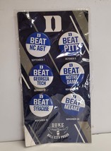 Duke University Blue Devils Buttons Set of 6 Pinback Pins Beat Notre Dam... - £11.67 GBP
