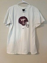 Nike Team Virginia Tech Hokies Mens Double Sided White Short Sleeve Shirt Med - £9.14 GBP