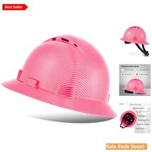 Fashion-Forward Pink Hard Hat - Vented for Cool Comfort in Construction ... - $94.00