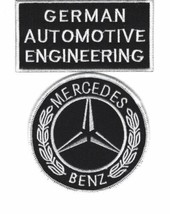 GERMAN ENGINEERING SEW/IRON PATCH BADGE EMBROIDERED MERCEDES BENZ FORMULA 1 - $12.99