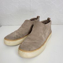 Toms Womens Fashion Shoes Size 9.5 Brown Suede Round Toe Slip-On High Top - $23.03