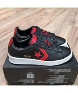 Converse Pro Leather Ox Womens Size 5.5 Black Red Shoes - $44.54