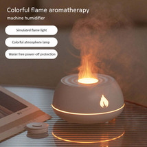 Flame Humidifier Aromatherapy Diffuser 7 Colors Light Home Air Humidifier 130ML - £18.22 GBP+